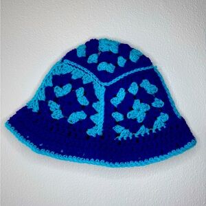 Handmade by me! Crocheted bucket hat.